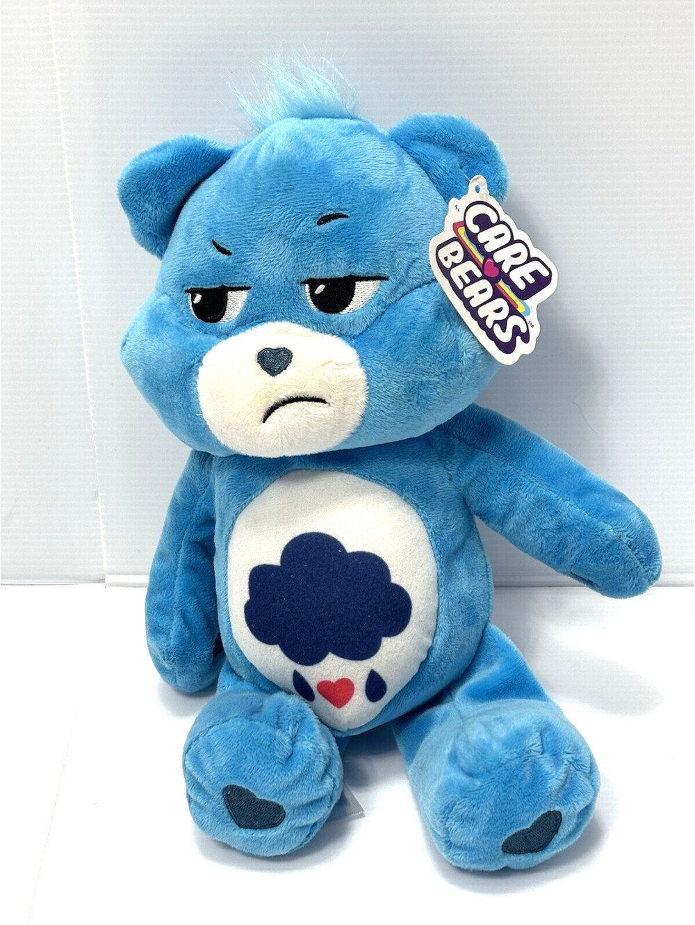 Care Bears Grumpy Bear Plush Blue Stuffed Animal Toy Raincloud New with Tags